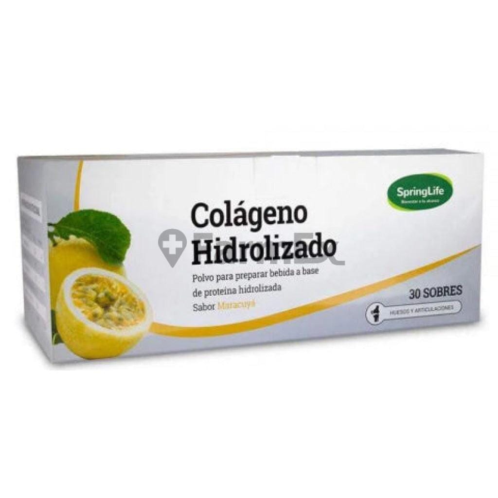 Colágeno Hidrolizado Maracuyá x 30 sobres SpringLife Farmex-Pluxee-Persistente